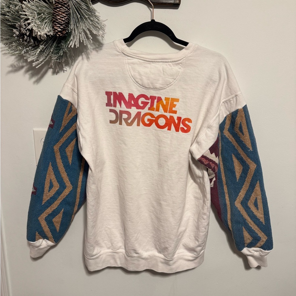 Custom Imagine Dragons Graphic Sweatshirt with Blanket Sleeves